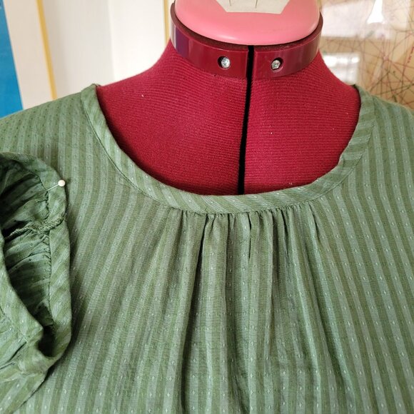 Gudrun Sjoden Green Striped Tunic - Picture 2 of 7